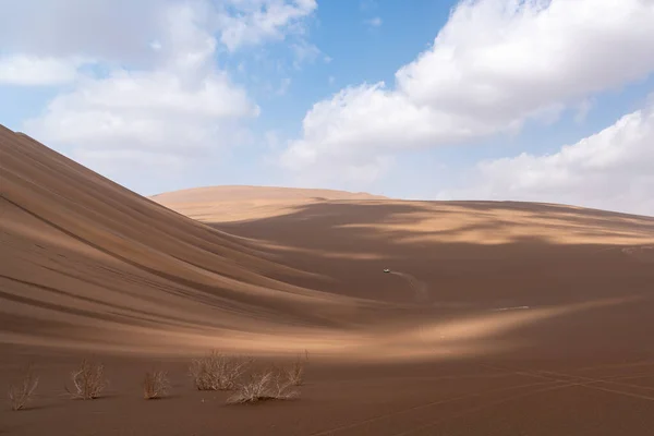 Naturaleza Paisajes Dasht Lut Desierto Sahara Con Dunas Arena Cielo — Foto de Stock