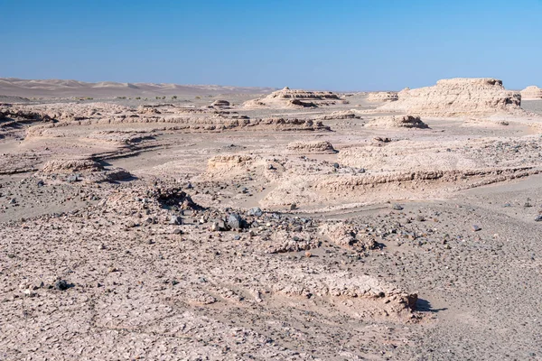 Formação Kaluts Pedras Areia Yardang Dasht Lut Deserto Saara Iran — Fotografia de Stock