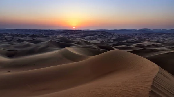 Vista Dalla Natura Paesaggi Dasht Lut Deserto Sahara Tramonto Medio — Foto Stock