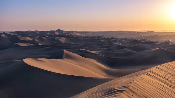 Vista Dalla Natura Paesaggi Dasht Lut Deserto Sahara Tramonto Medio — Foto Stock