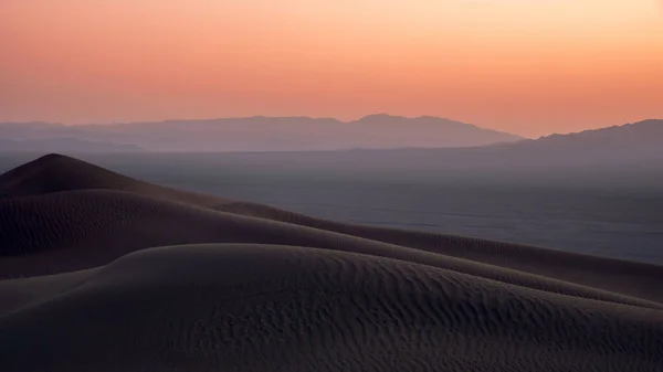Vista Desde Naturaleza Paisajes Dasht Lut Desierto Sahara Atardecer Medio —  Fotos de Stock