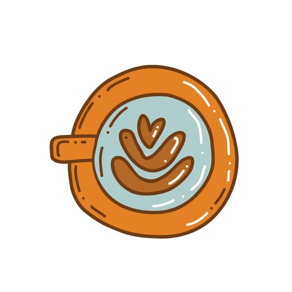 Концепция Плаката Кофе Дизайн Кофейной Карты Ручные Рисунки Каракули Чашки — стоковый вектор
