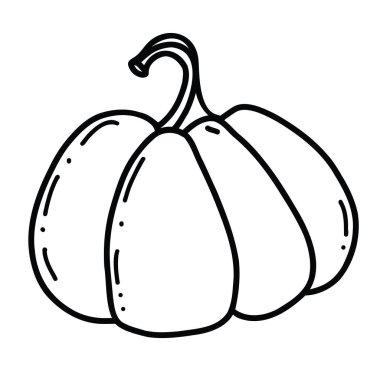 kabak doğrusal grafik tasarımı. Sebzelerin siyah beyaz görüntüsü. Arkaplanda izole edilmiş vektör illüstrasyon çizgisi. Tişörtlere baskı, poster, duvar, gol, gözlük, güneş pankartları, pankartlar