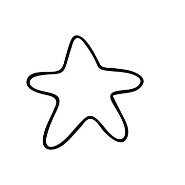 Beyaz arka planda izole edilmiş şirin bir Noel kurabiyesi. Doodle tarzı. Noel Zencefilli Çöreği.