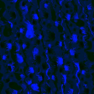 Renkli, pürüzsüz desen. Lekeler, lekeler, lekeler. Arka planda boya lekeleri var. Duvar kağıdı, ambalaj kağıdı, tekstil için kusursuz desen. Mürekkep dokusu. Fırça darbeleri, lekeler, çizgiler