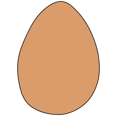 Vektör illüstrasyon - Paskalya yumurtaları. İzole edilmiş. Paskalya davetiyelerinin, kartpostalların, el işi kağıtlarının tasarımı için EPS dosyası