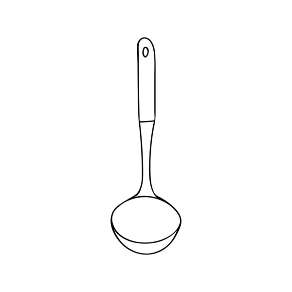 Піктограма Солоного Супу Doodle Векторі Рука Намальована Піктограма Ковша Супу — стоковий вектор