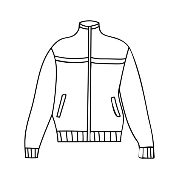 Мужчина Рисунок Спортивной Куртки Векторе Значок Спортивной Куртки Векторе — стоковый вектор