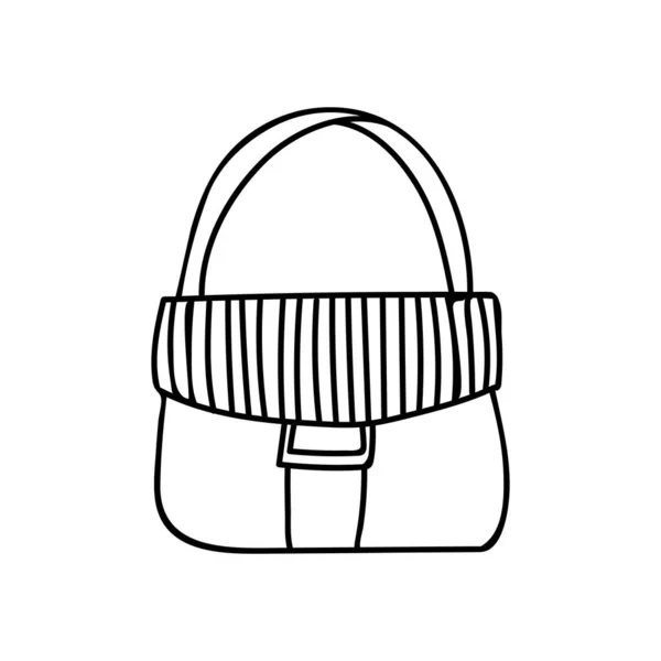 Ilustración Bolsos Mano Doodle Vector Ilustración Bolso Mujer Dibujado Mano — Vector de stock