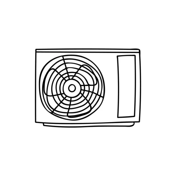Ikona Klimatizace Vektoru Ručně Kreslená Ikona Klimatizace Vektoru — Stockový vektor