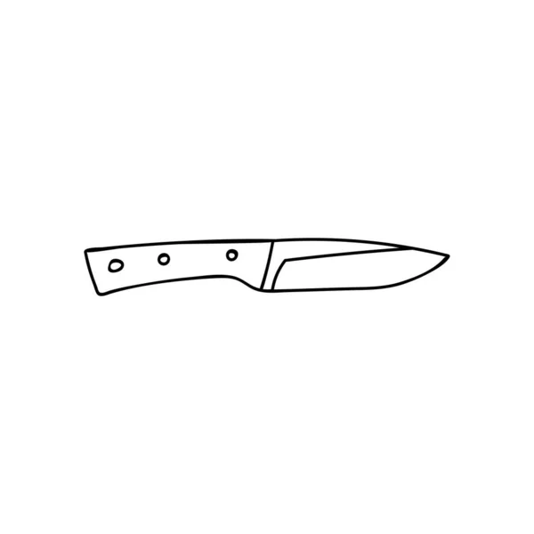 Kamp Bıçağı Ikonu Vektör Olarak Çizimi Kamp Bıçağı Simgesi — Stok Vektör