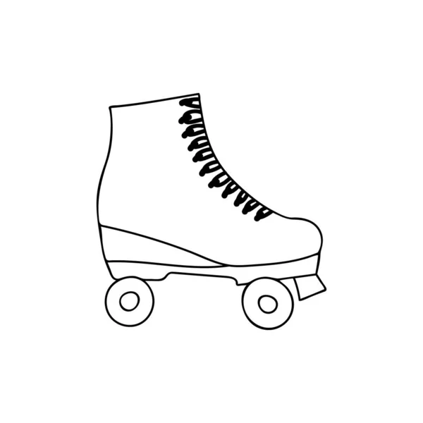 Doodle Patines Ilustración Vector Ilustración Patines Dibujados Mano Vector Doodle — Archivo Imágenes Vectoriales