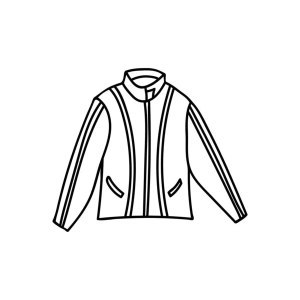 Мужчина Рисунок Спортивной Куртки Векторе Значок Спортивной Куртки Векторе — стоковый вектор