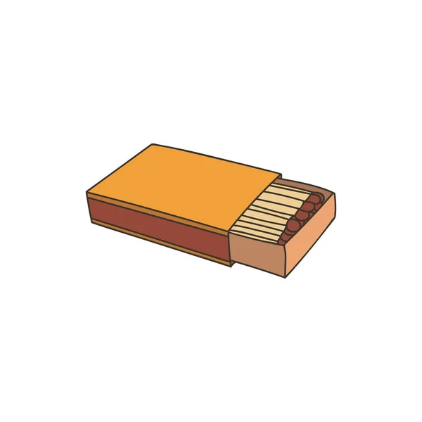 Matches Box Matches Colorful Doodle Illustration Matches Illustrations Vector — Stockový vektor