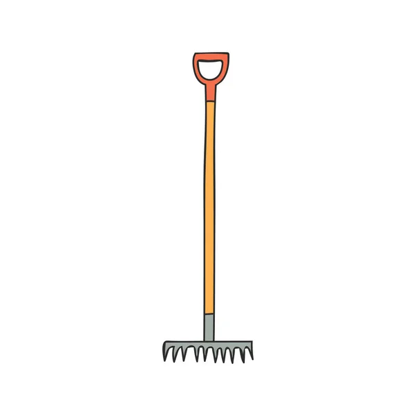 Shovel Colorful Doodle Illustration Vector Shovel Colorful Icon Vector — Stok Vektör