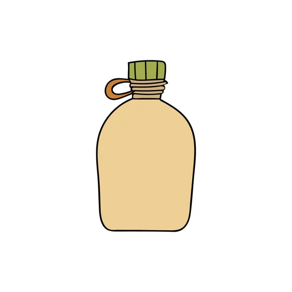 Water Sipper Icon Vector Water Flask Illustration Vector Drinking Water — ストックベクタ