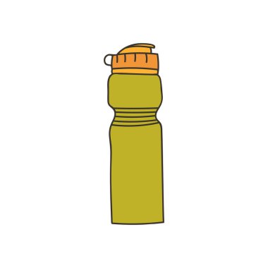 Water sipper colorful icon in vector. Water bottle colorful illustration in vector. Drinking water sipper illustration in vector