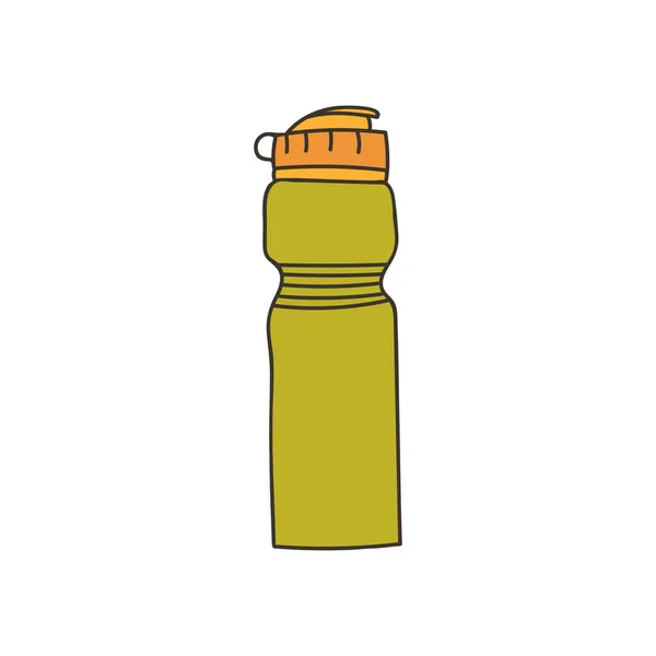 Водяний Ковток Барвистий Значок Векторі Пляшка Води Барвиста Ілюстрація Векторі — стоковий вектор