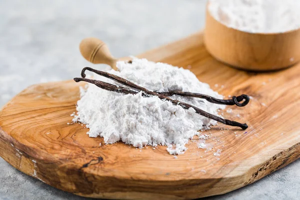 Açúcar Com Baunilha Natural Moída — Fotografia de Stock