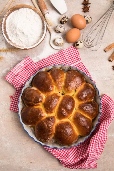 Piroshki Masa Hojaldre Horno Ruso Con Rellenos Col —  Fotos de Stock