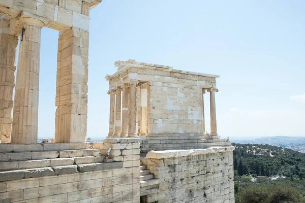 Tempio Del Partenone Antiche Rovine Greche Nella Giornata Sole Nell — Foto Stock