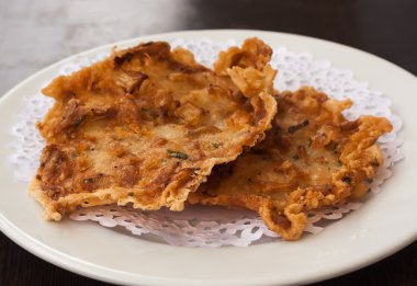 kızarmış karides kek (tortillitas de camarones)