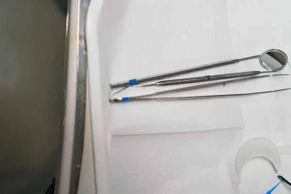 Narzędzia Dentystyczne Gabinecie Dentystycznym — Zdjęcie stockowe
