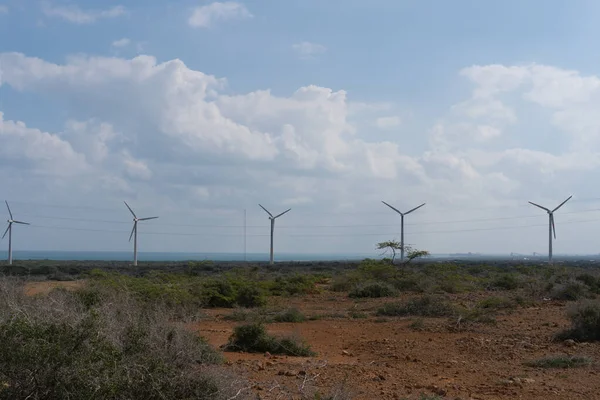 La Guajira, Kolombiya 'daki Çölde Rüzgar Çiftliği