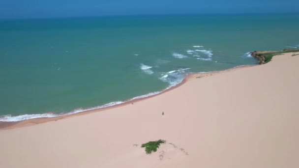 Vista Costa Colombiana Guajira Cerca Punta Gallinas — Vídeo de stock