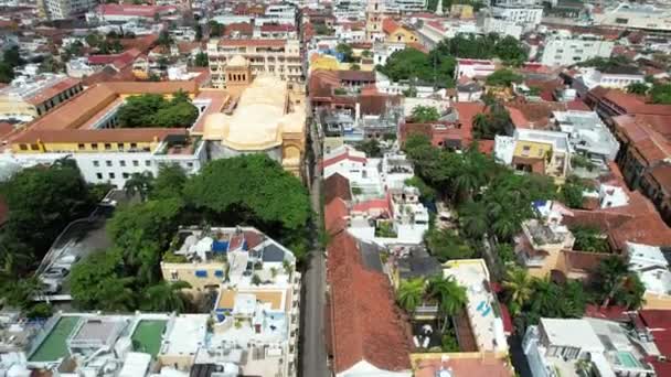 Daytime View Houses Street North Colombia — Vídeo de stock