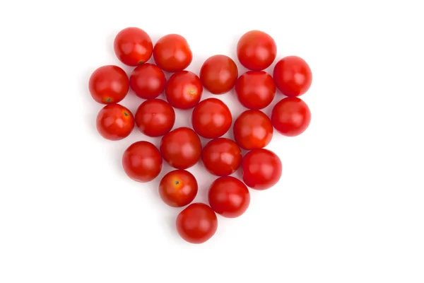 Coração dos pequenos tomates cereja — Fotografia de Stock