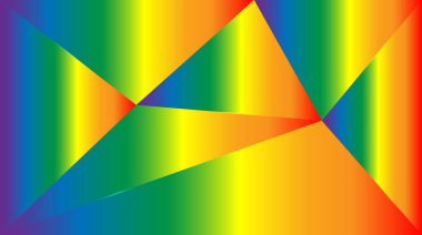 Lgbt Konsepti. Geometrik şekiller ve LGBT renkleri, masaüstü duvar kağıdı, EPS10
