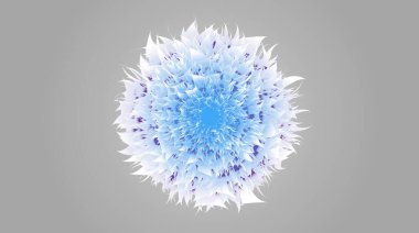 Modern çiçek sanatı - topun vektör kompozisyonu, düğün süslemeleri için mavi çiçek, Sevgililer Günü, Anneler Günü, satış ve diğer etkinlikler için. Gri arka planda izole edilmiş. EPS8