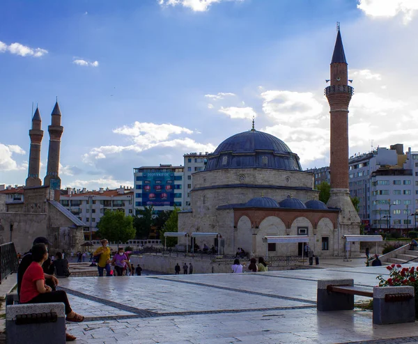 City Center Sivas Törökország Szeptember 2021 Szeljuk Építészet Mecsetei Törökországban — Stock Fotó