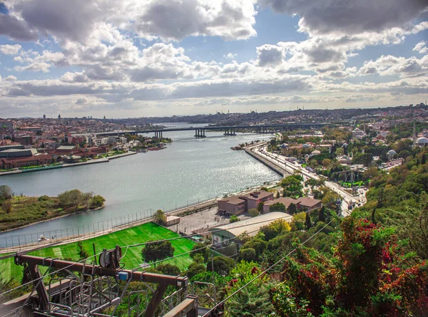 Eyp Istanbul Turecko Říjen Středa 2021 Pohled Zlatý Roh Pohled — Stock fotografie