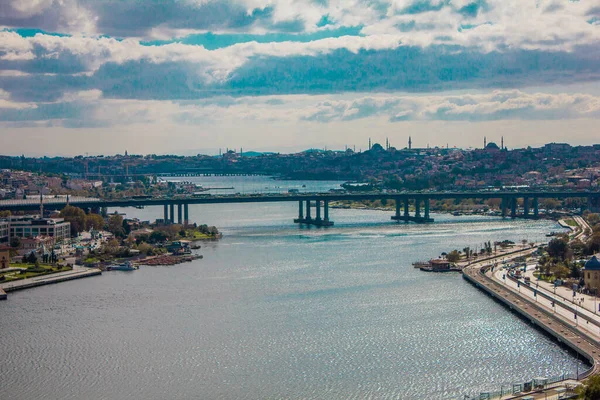 Eyp Istanbul Turecko Říjen Středa 2021 Pohled Zlatý Roh Pohled — Stock fotografie