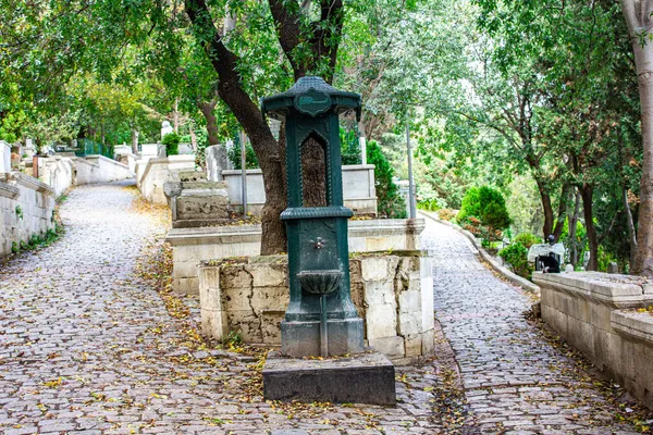 Eyup Stambuł Turcja Październik Środa 2021 Dwie Drogi Cmentarzu Historyczna — Zdjęcie stockowe