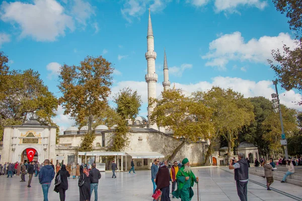 Eyp Istanbul Turkey October Wednesday 2021 Eyp Sultan Mosque Worshipers — Stock Photo, Image