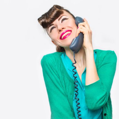 Bayan telefonda Sohbet