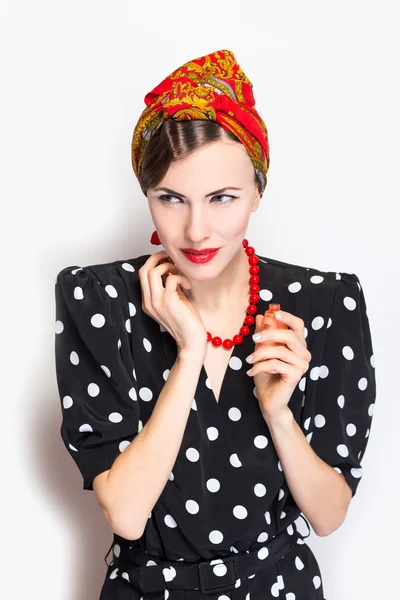 Woman with perfume — Stock Photo, Image