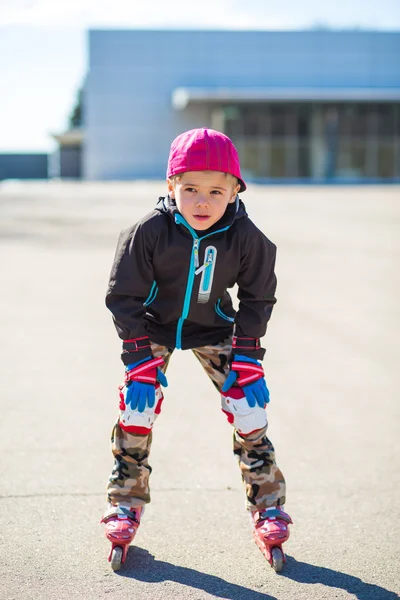 Rapaz patinador — Fotografia de Stock