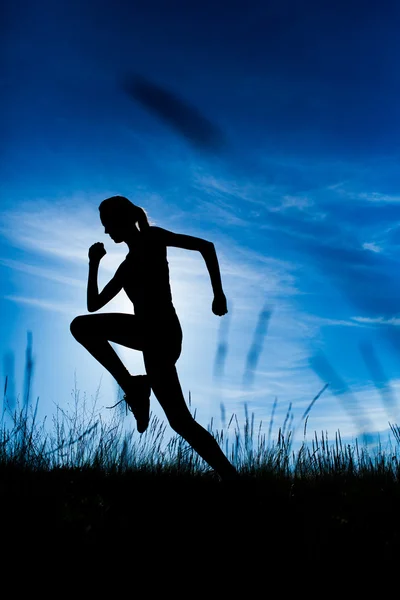 Mujer corriendo — Foto de Stock