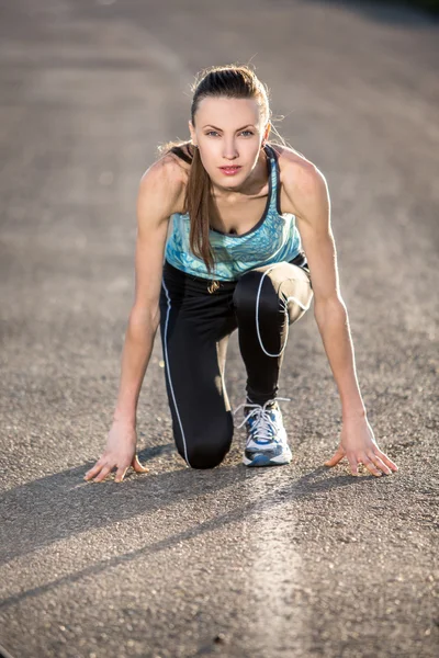 Running woman — Stock Photo, Image