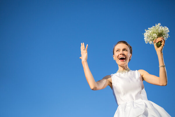 Happy bride