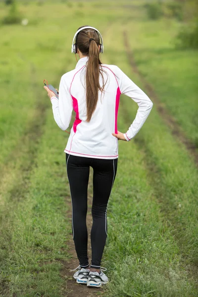 Running woman — Stock Photo, Image