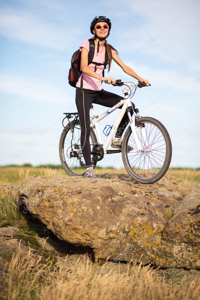 Tourist cyclist