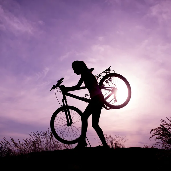 Esporte, bicicleta e vida ativa — Fotografia de Stock