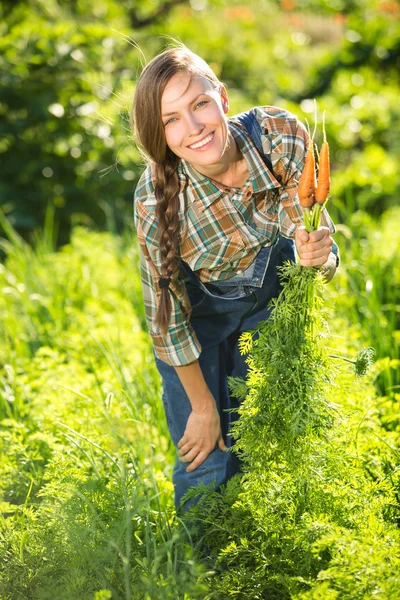 Mooie tuinman landbouwer — Stockfoto