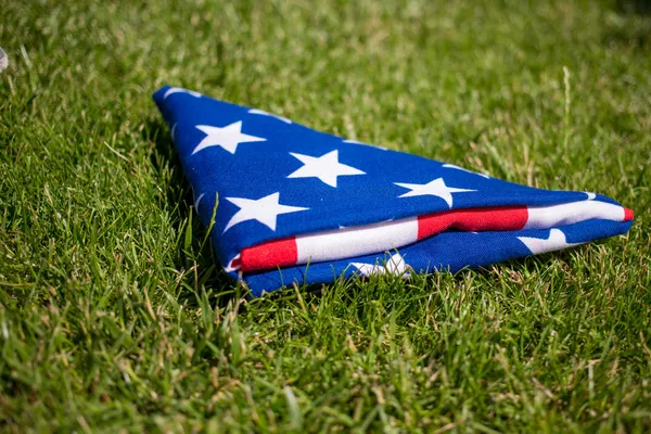 折りたたまれた米国の旗 — ストック写真
