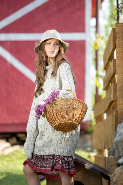 Cute sweater girl — Stock Photo, Image